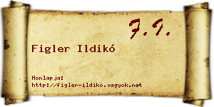 Figler Ildikó névjegykártya